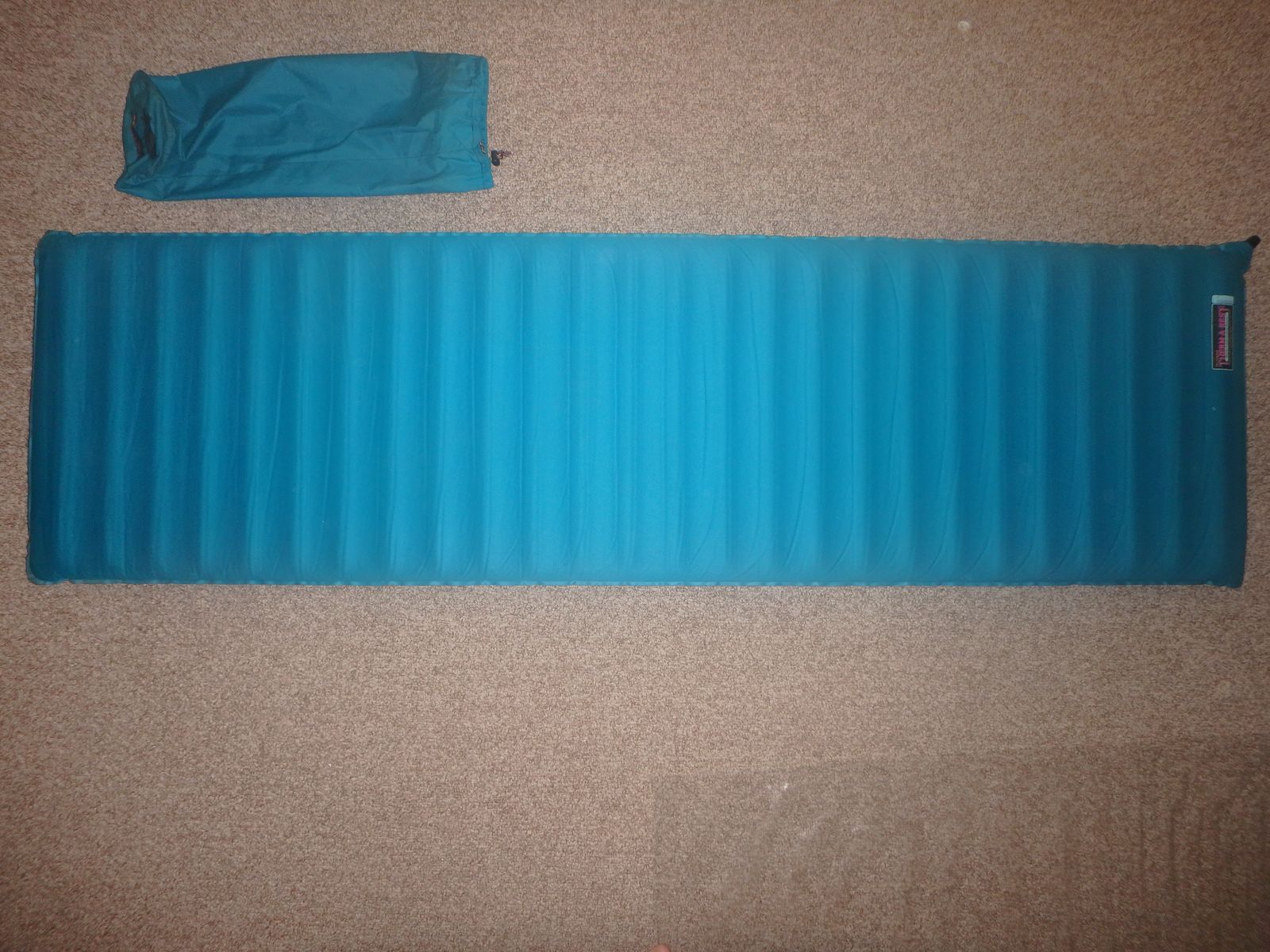 Thermarest backpacking sleeping pad 20" W x 72" L x 2" thick