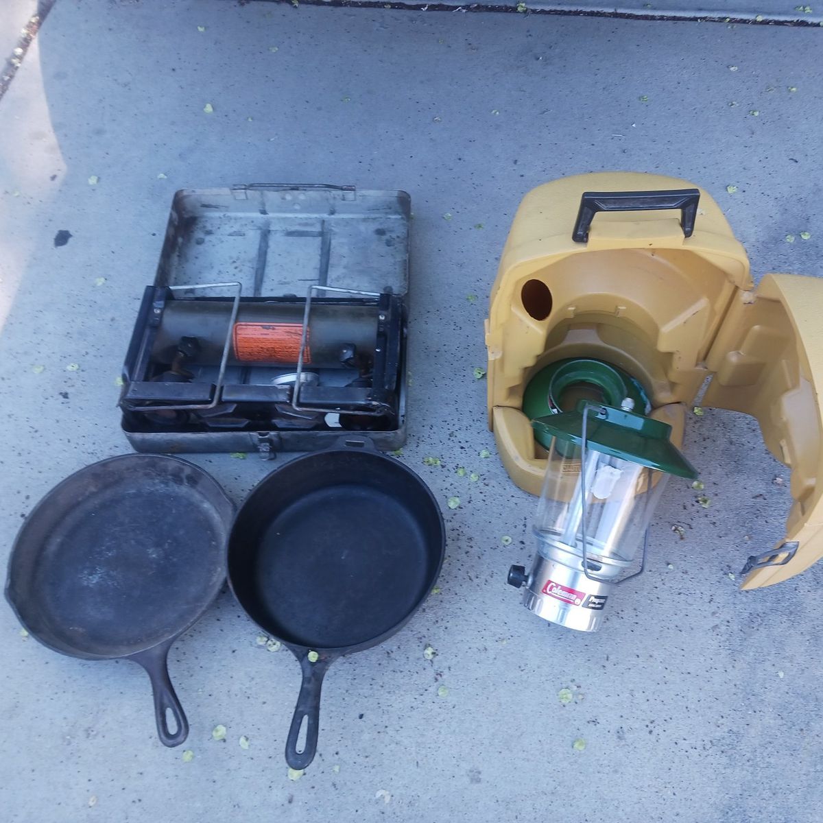 vintage camping equipment