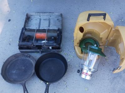 vintage camping equipment