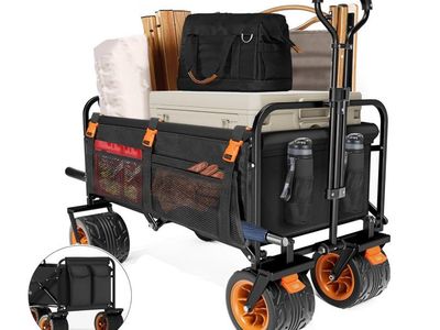 Heavy-Duty Folding wagon with Extra Large 150L Capacity, Camping, Beach, and Outdoor Use *New in Box*