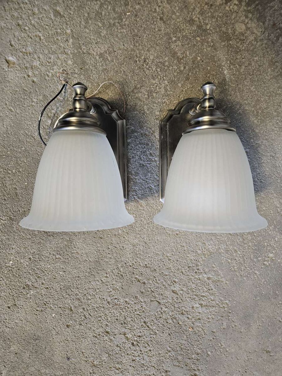 Pair of Wall Mounted Light Fixtures