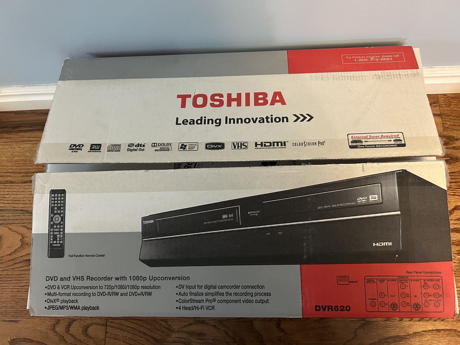 Toshiba DVD & VHS Recorder with 1080p Upconersion