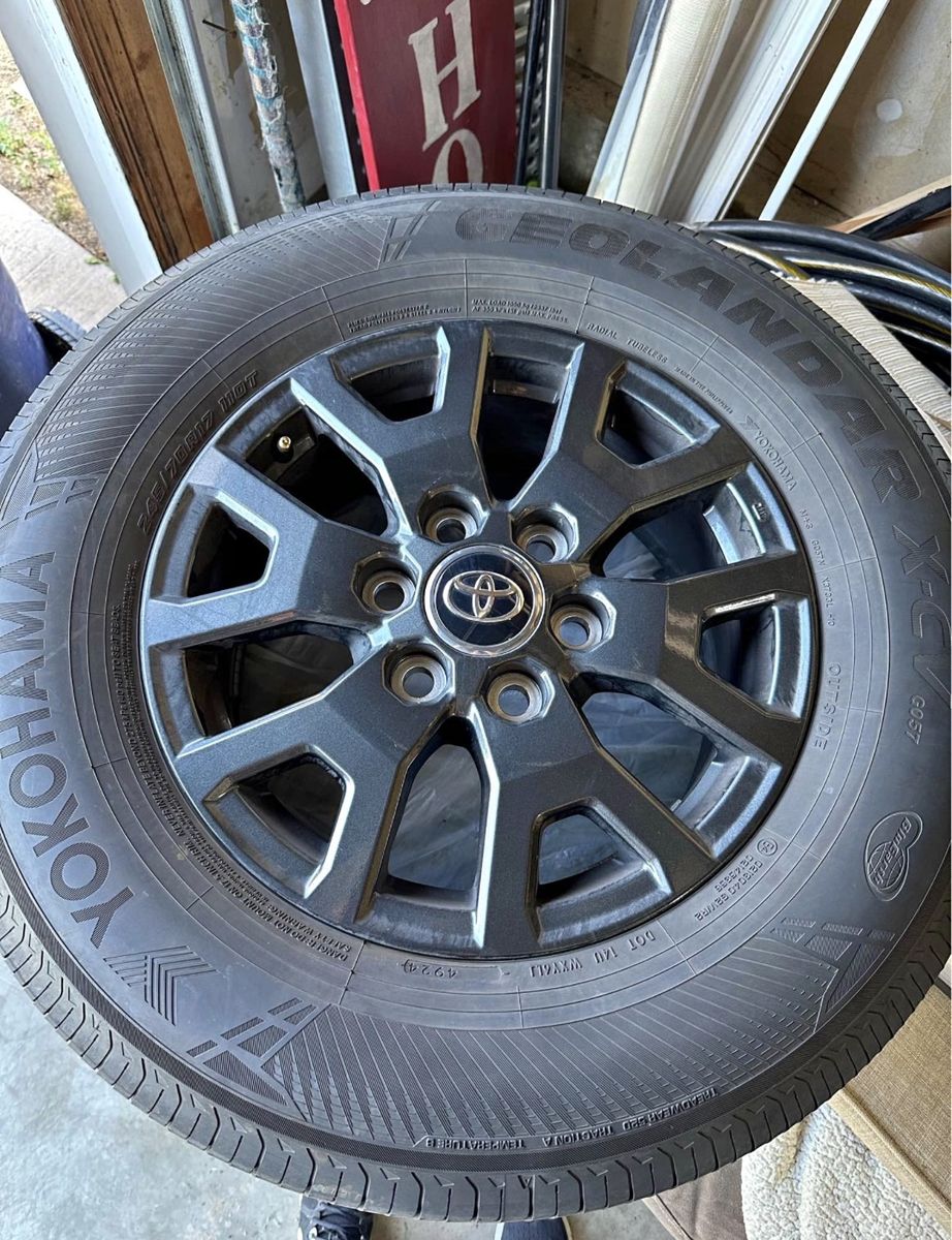 2025 Toyota 4Runner OEM Wheels with Yokohama Geolandar X-CV 245/70R17 Tires