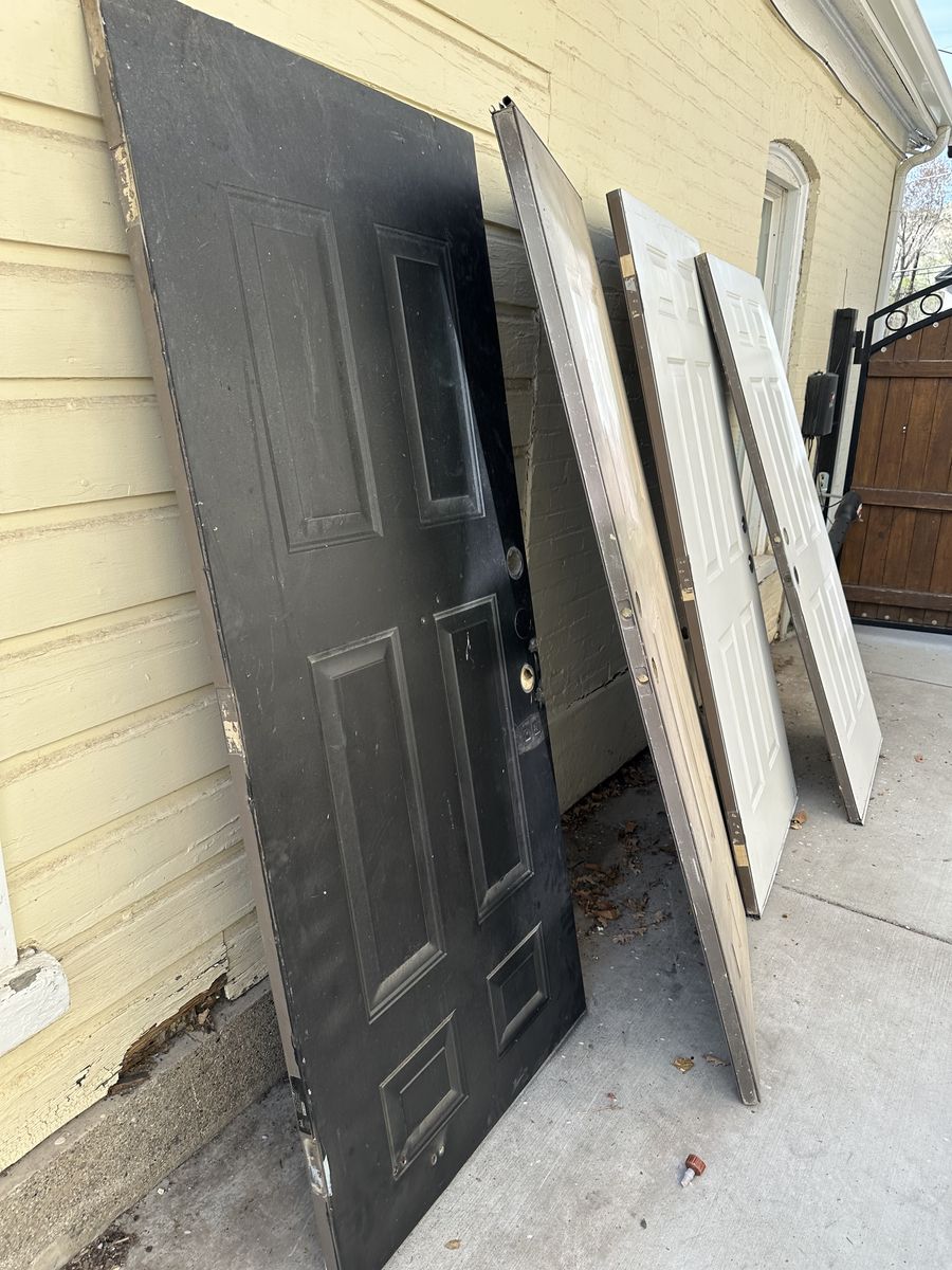 Used Outdoor Metal Doors 4 Of Them