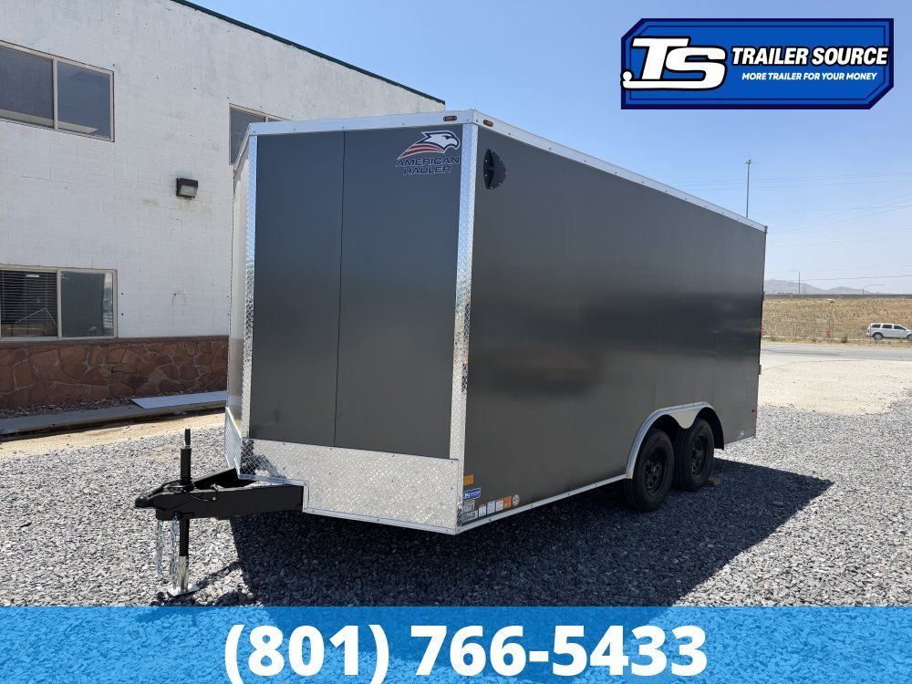 8.5x16 American Hauler Arrow Deluxe Enclosed Cargo Trailer - 7'0" Interior - 7K GVWR - .080 PolyCor, Dovetail, Screwless