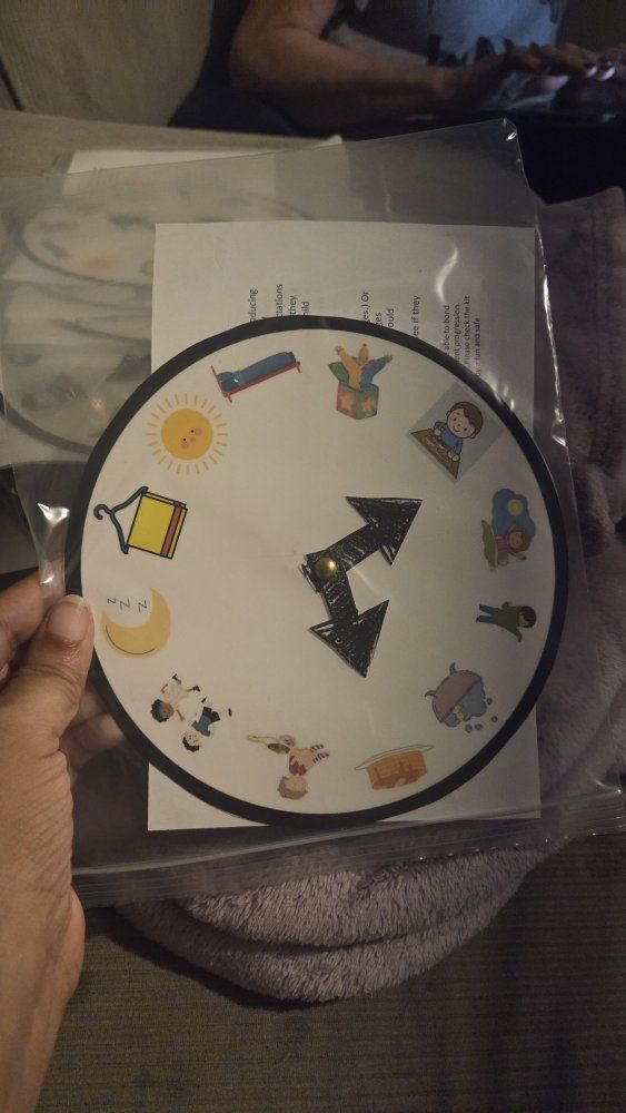 Children's Daily Routine Learning Spinner - Educational Toy