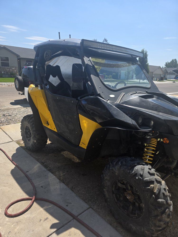 Can-Am Maverick Side-by-Side UTV, Yellow/Black, Fox Shocks, Sport Mode, Low Mileage
