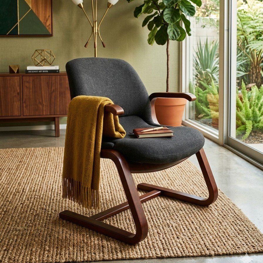 Stunning MCM Style Vintage Arm Chair