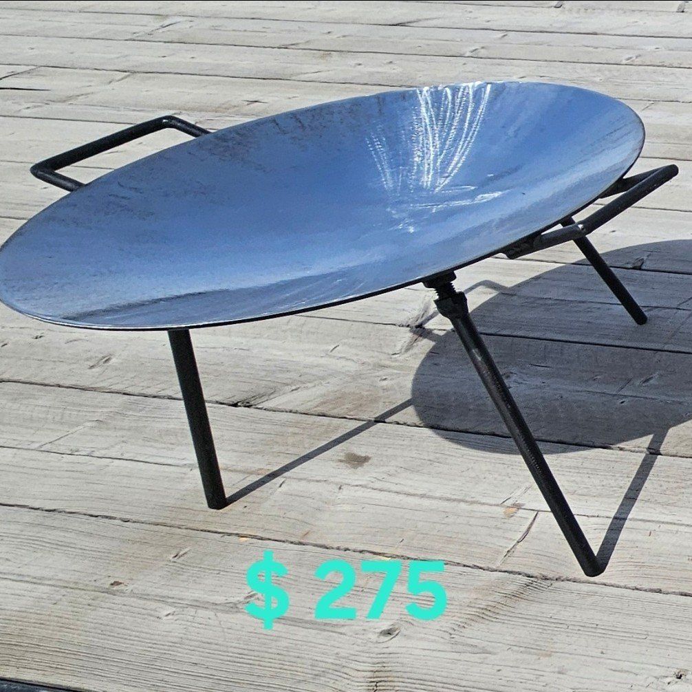 camp cooker, cowboy wok, discada, plow disc