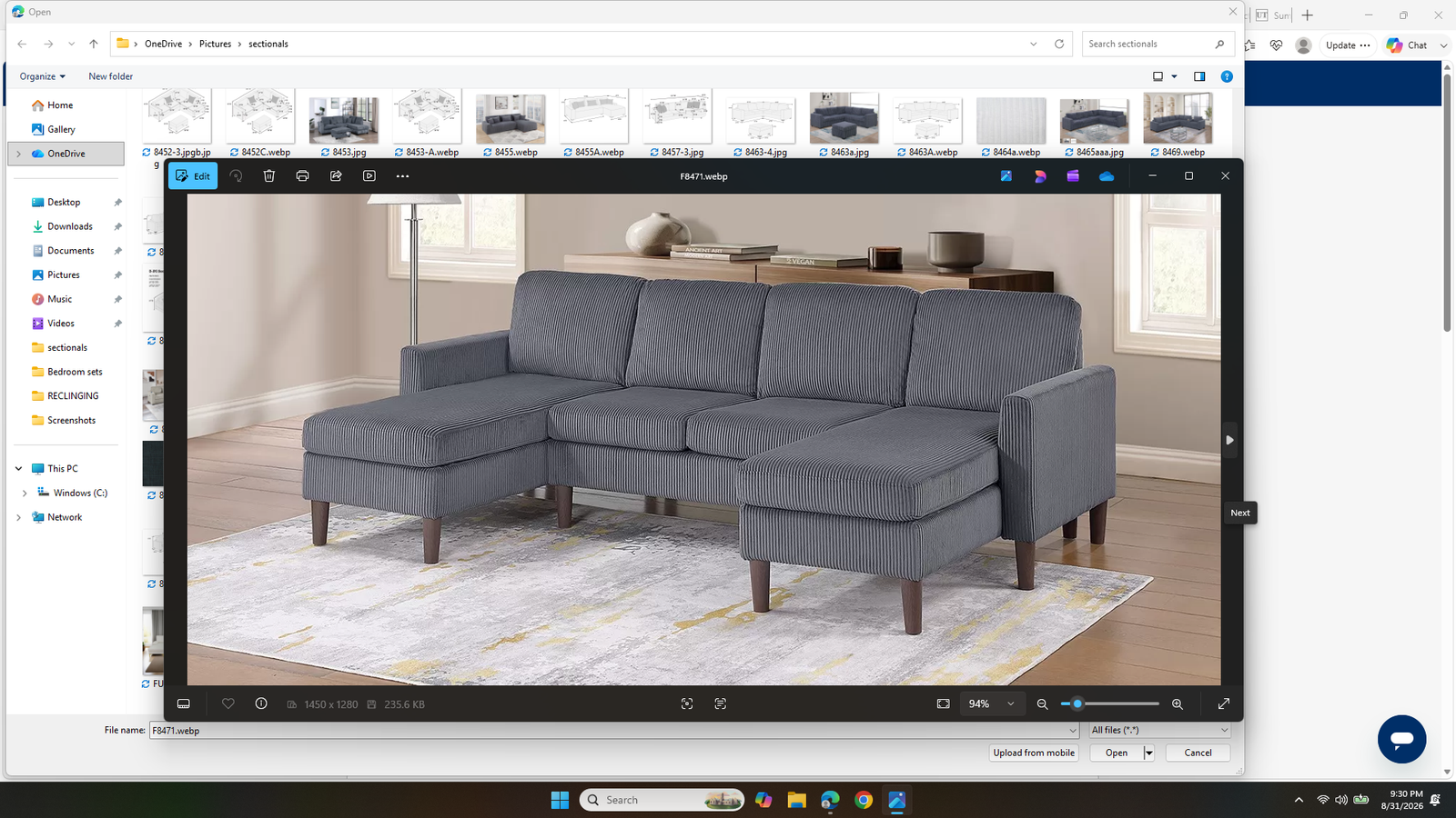 NEW SOFA-SECTIONAL - NEW IN BOX
