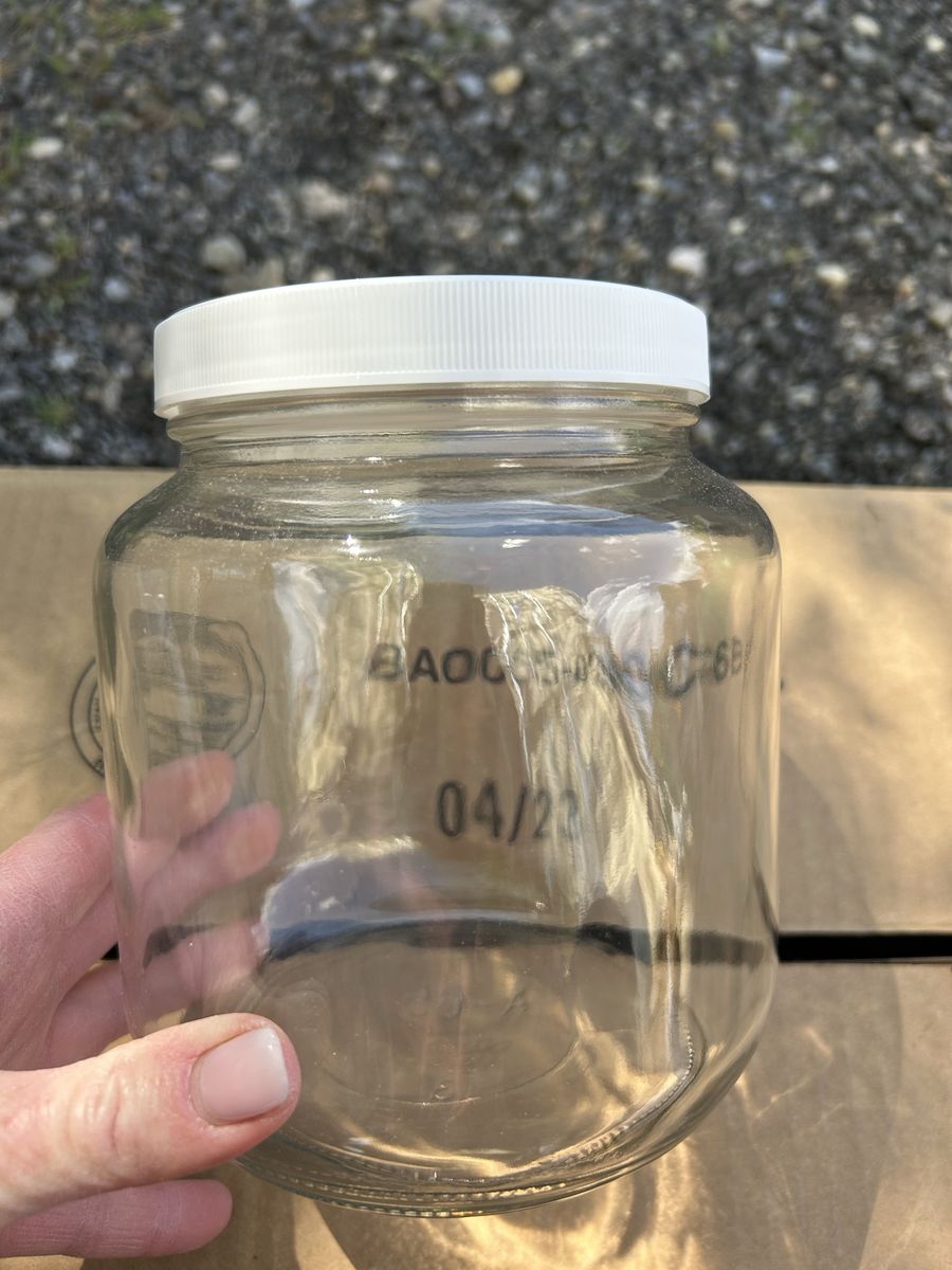 New Set Of 5 Wide Mouth Glass Jars W Lids