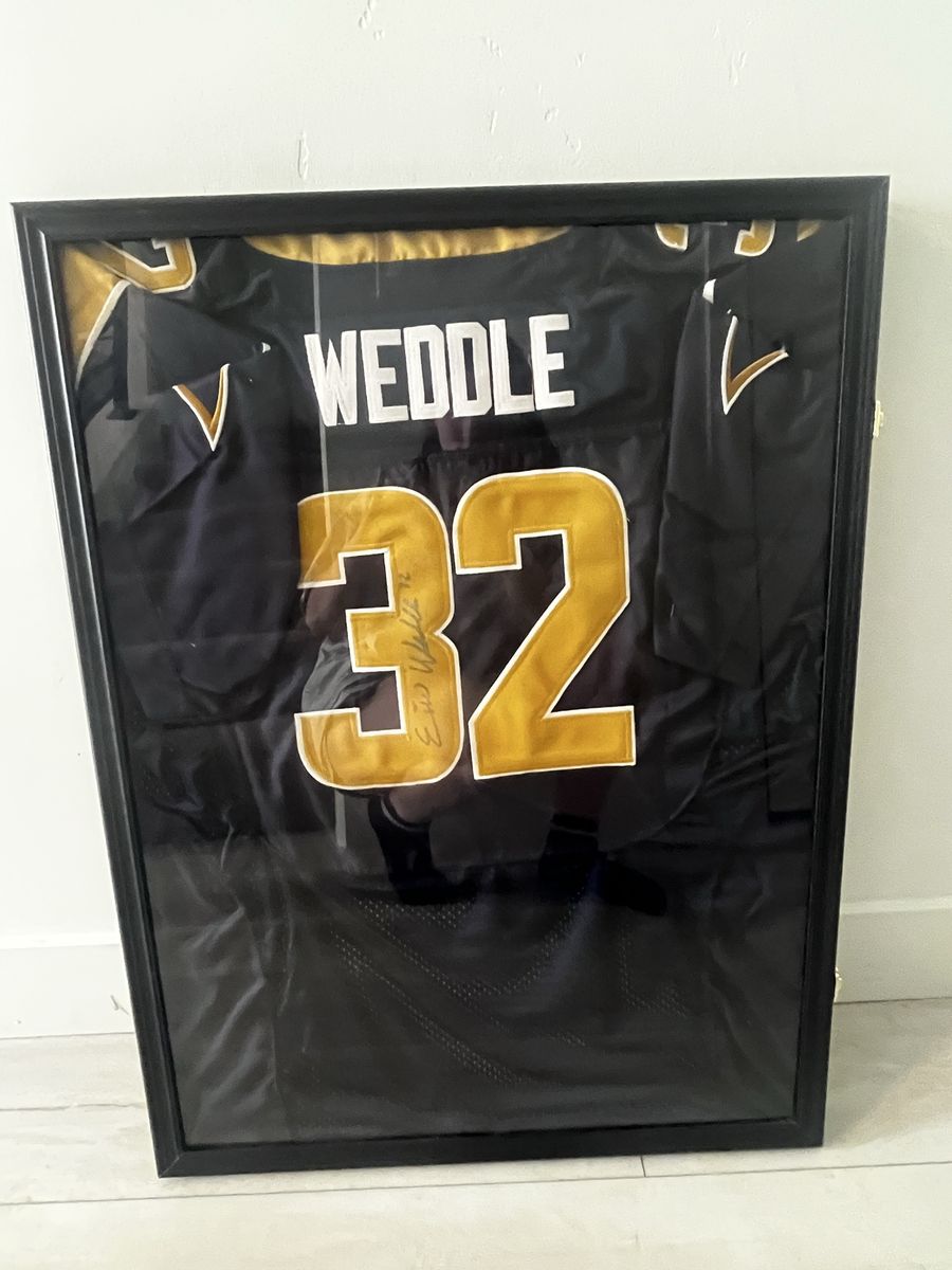 Signed Eric Weddel Rams Jersey