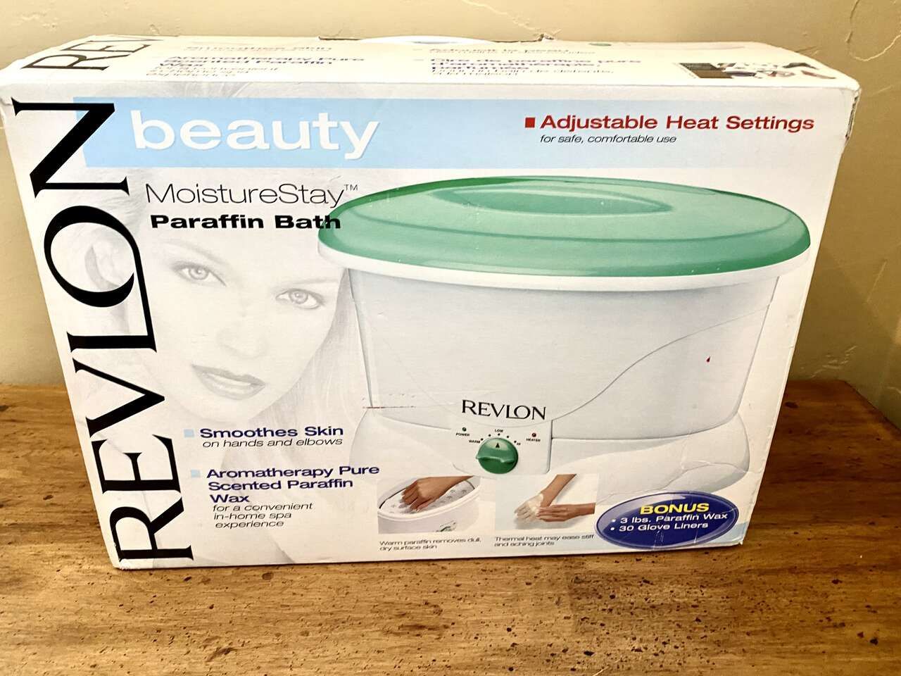 NEW! Revlon Beauty Moisture Stay Paraffin Bath w/ 3# of Wax - Deluxe Adjustable Temperature- C PIXS