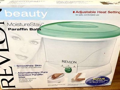 NEW! Revlon Beauty Moisture Stay Paraffin Bath w/ 3# of Wax - Deluxe Adjustable Temperature- C PIXS