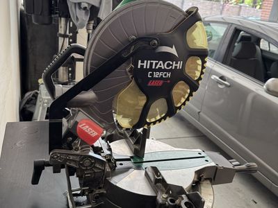Hitachi C12FCH 12-inch Laser Compound Miter Saw - Excellent Condition