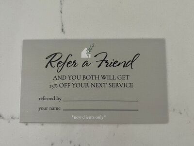 Business Cards - Refer a Friend