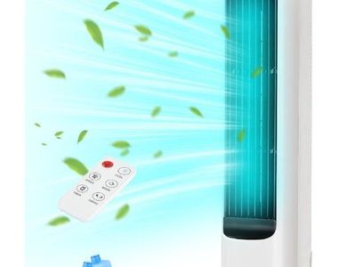 Portable 3-in-1 Bladeless Evaporative Air Cooler & Tower Fan with Remote