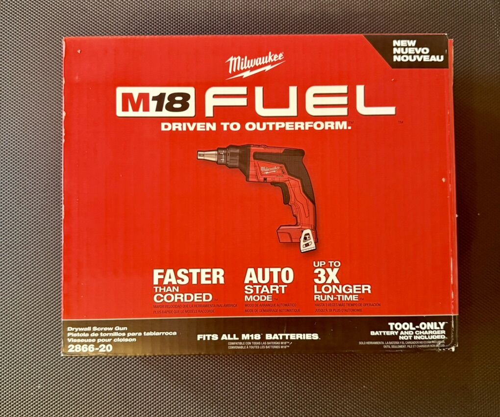 NEW Milwaukee M18 FUEL Drywall Screw Gun