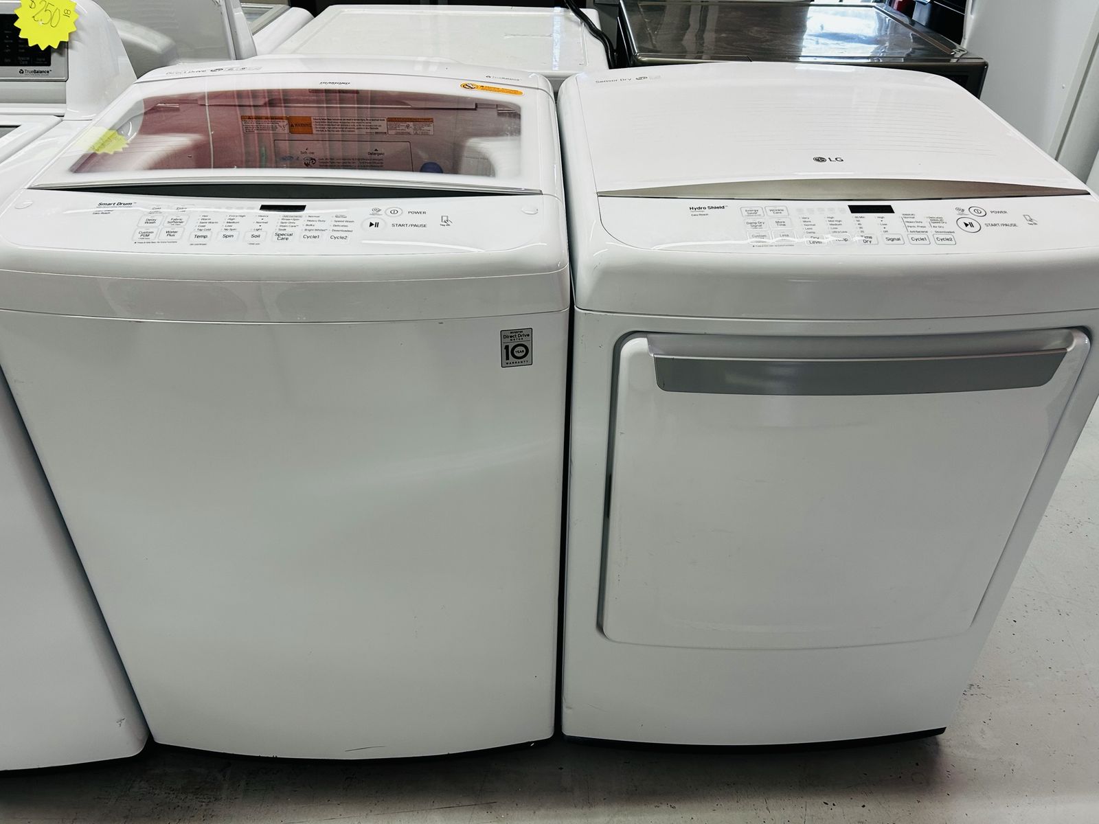 Lg Hydro Shield Electric Top Load Set