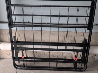 Black Metal Folding Bed Frame