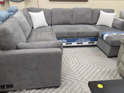  4-Piece Reversible Sleeper Sectional with Storage