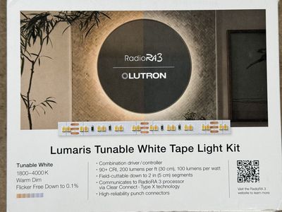 Lutron RadioRA3 Lumarais Tunable White Tape Light Kit - New Kit