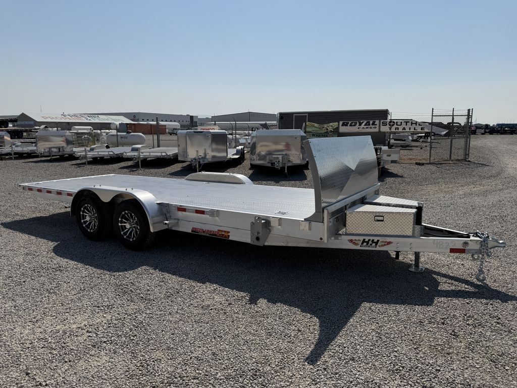 2026 H&H 7x20 Speed Loader 10K Aluminum Tilt Flatbed Car Hauler