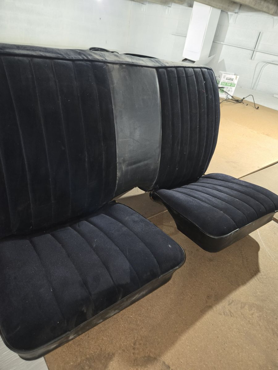 Bucket seats-front and Rear seats- fits GM A-Body Convertible 1968 - 1972 black fits: GTO, Chevelle, Skylark, Cutlass etc