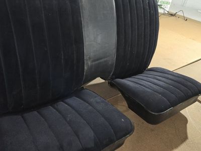 Bucket seats-front and Rear seats- fits GM A-Body Convertible 1968 - 1972 black fits: GTO, Chevelle, Skylark, Cutlass etc