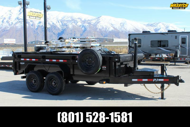 PJ Trailers 7x14 83" Pro-Lift Dump (DT) Dump Trailer