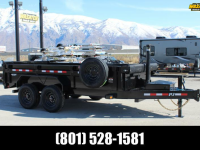 PJ Trailers 7x14 83" Pro-Lift Dump (DT) Dump Trailer