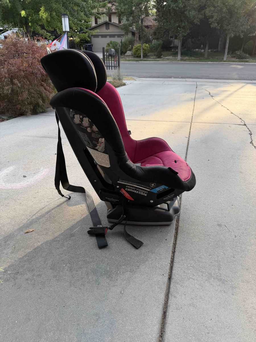 Peg Perego Primo Viaggio Convertible Car Seat - great shape, needs some cleaning