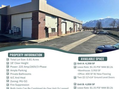 FLEX SPACE AVAILABLE FOR LEASE