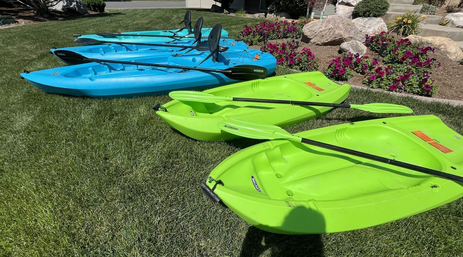 Lifetime Youth Kayaks with paddles for Sale