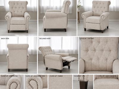 Madison Park Aidan Push Back Recliner –