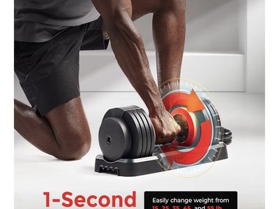 Sunny Health & Fitness Elite Adjustable Dumbbell