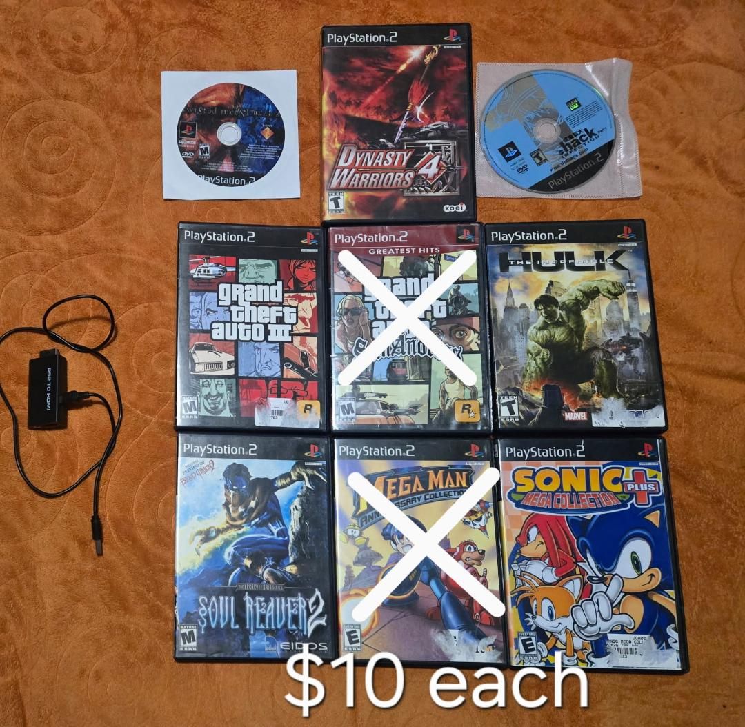 Ps2 games $10 each including Twisted Metal Black~ Trades considered~