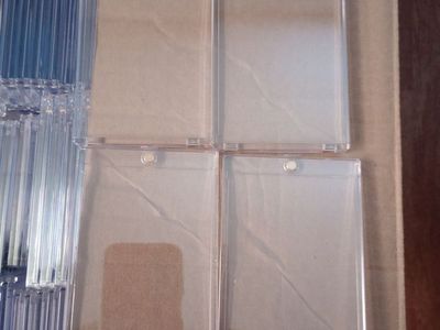 Bulk Lot of Clear Magnetic Trading Card Holders / One Touch Cases