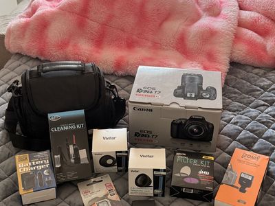 Canon EOS Rebel T7 DSLR Camera Kit with EF-S 18-55mm Lens and Accessory Bundle