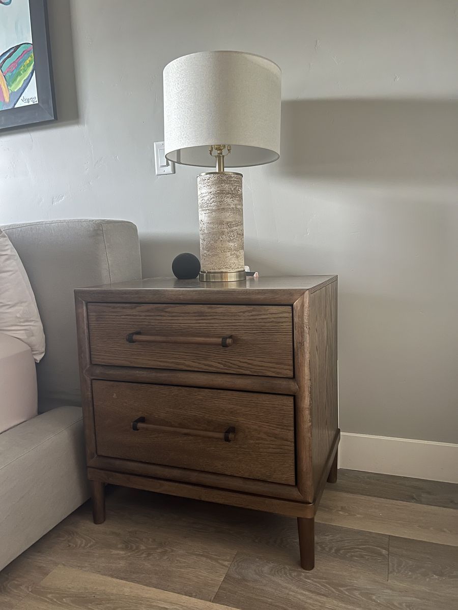 2 Drawer Charging Nightstand