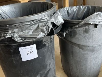 Rolling shop large garbage can