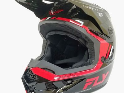Fly Racing Kinetic Verdict Helmet (Black/Red, Large) (73-8721L-L-R1-S4)