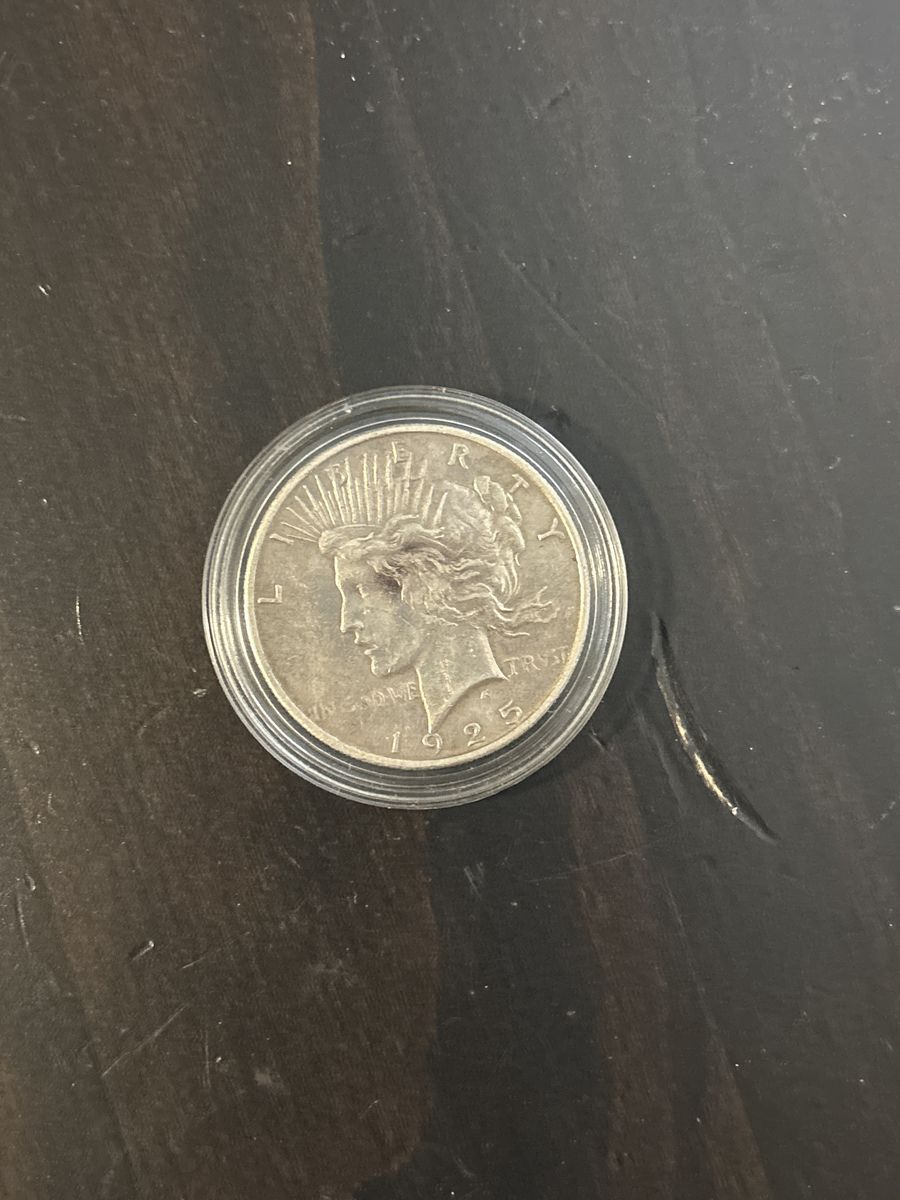 1925 silver dollar coin peace rare!!