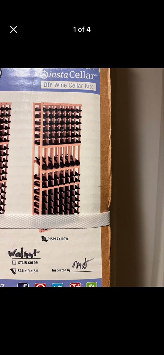 7 COLUMN DISPLAY WINE RACK (105 BOTTLES)