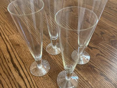 Set of 4 Stockholm Pilsner Glass Stemware