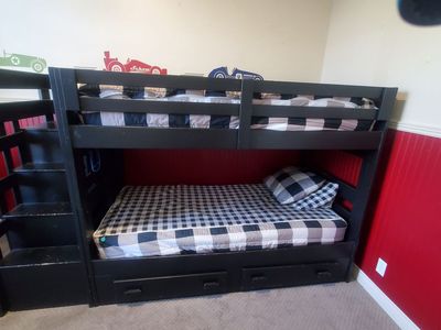 Bund bed with built in dresser drawers