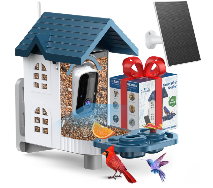 New in box Smart Bird Feeder with Camera & Solar Powered