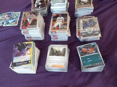 FOOTBALL, BASEBALL, ONE PIECE, POKEMON CARDS (all for $40)