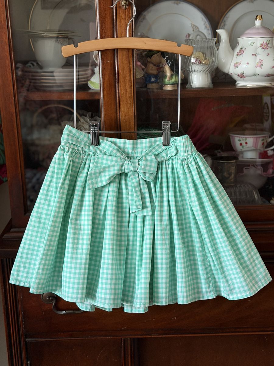 Carters NWT’s gingham aqua/teal full skirt size 7