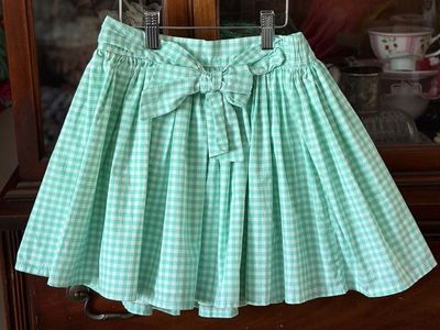 Carters NWT’s gingham aqua/teal full skirt size 7